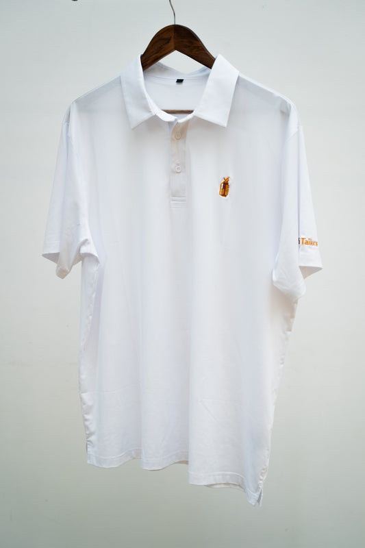 White Golf Polo