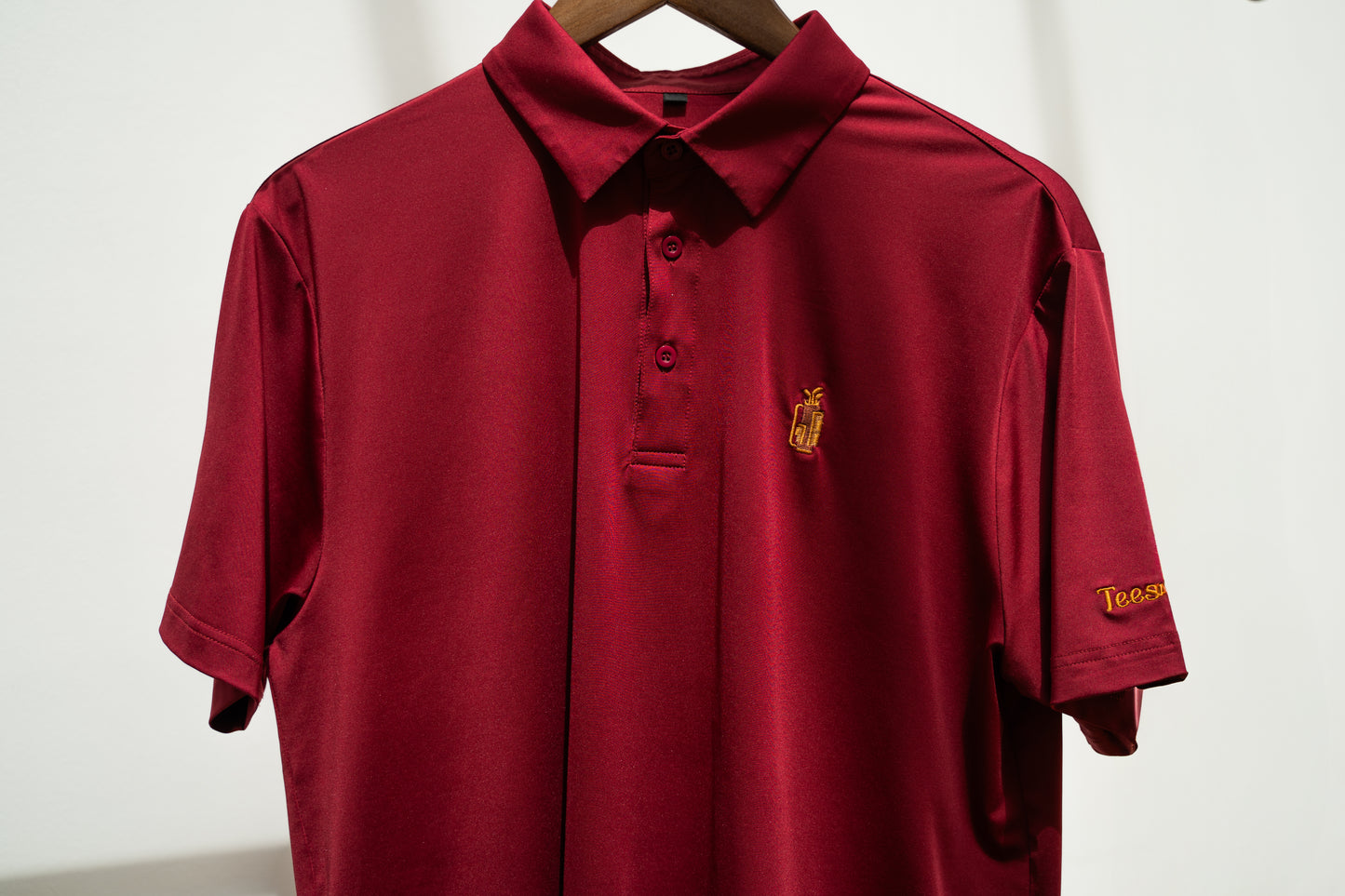 Burgundy Golf Polo
