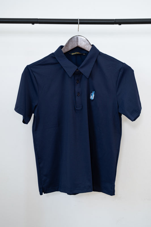 Kids Navy Golf Polo (Blue)