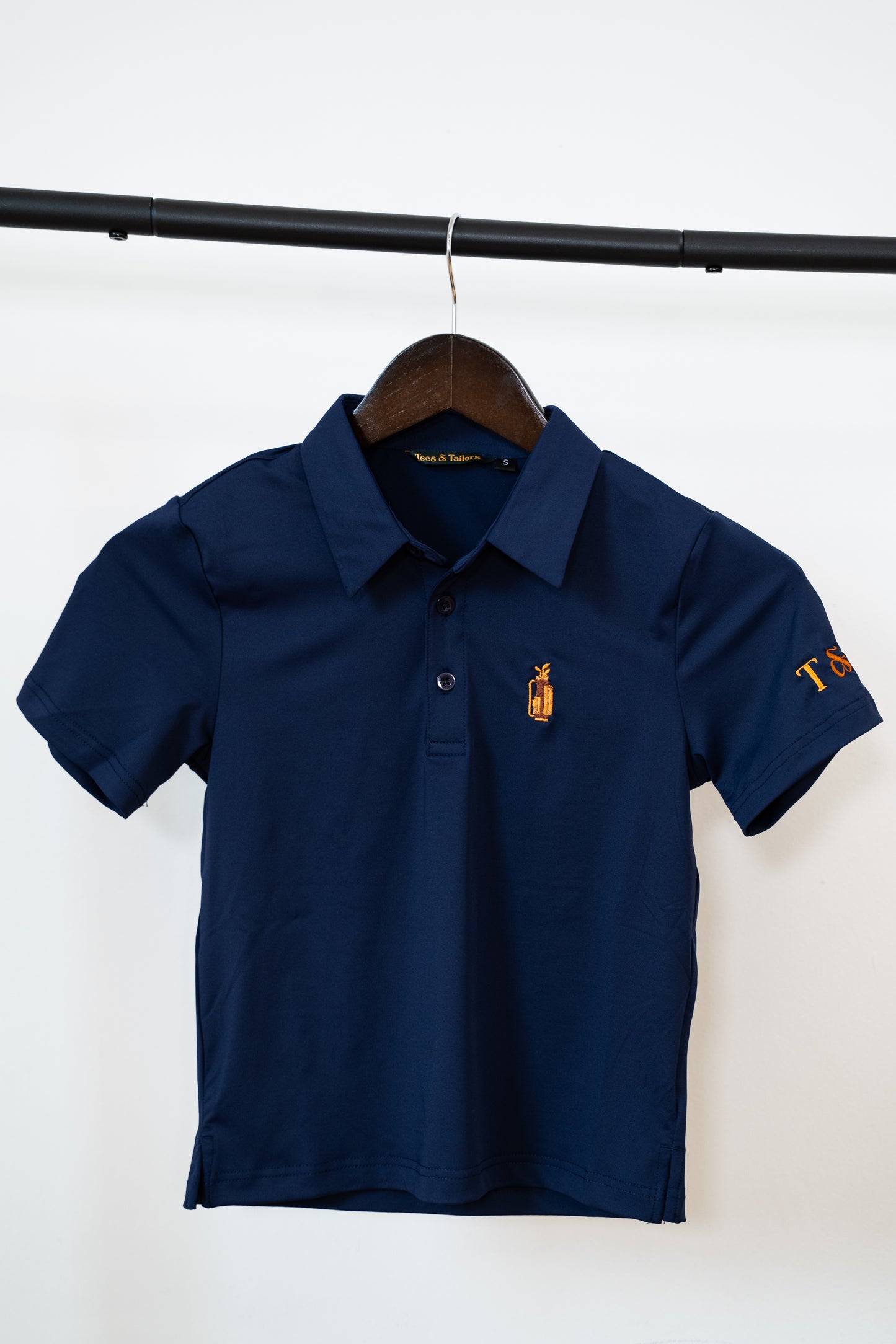 Kids Navy Golf Polo