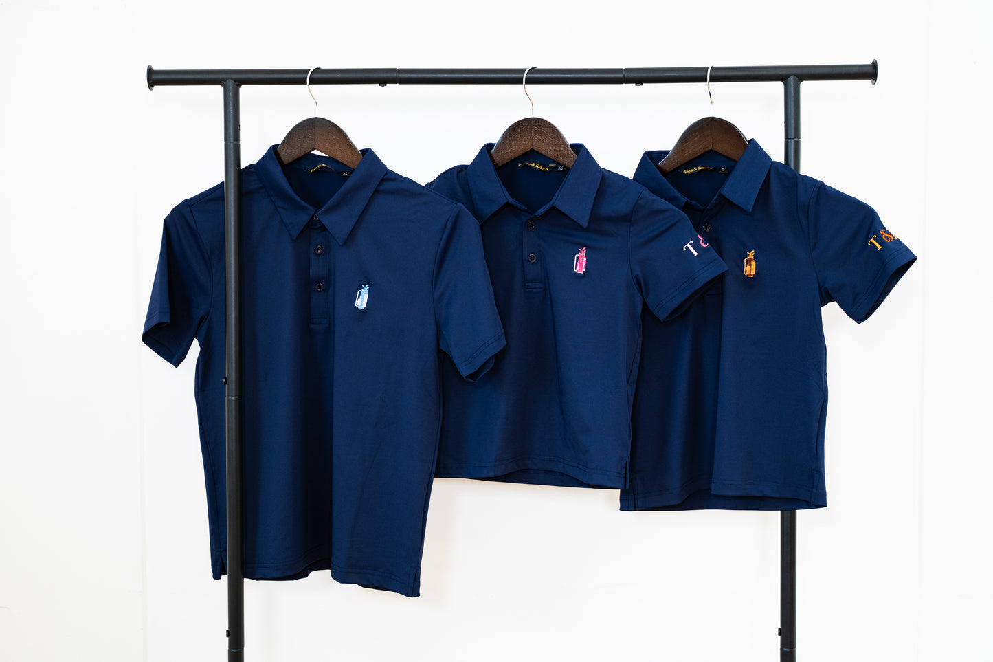 Kids Navy Golf Polo
