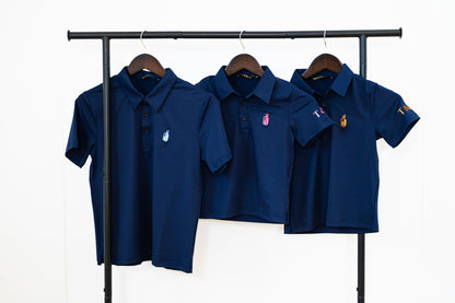 Kids Navy Golf Polo