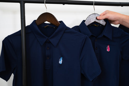 Kids Navy Golf Polo