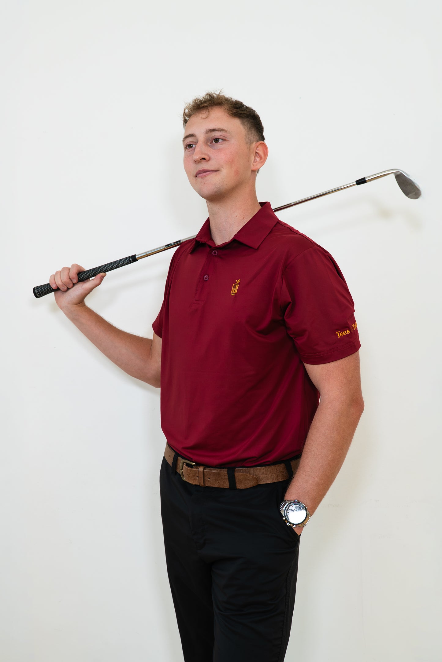 Burgundy Golf Polo
