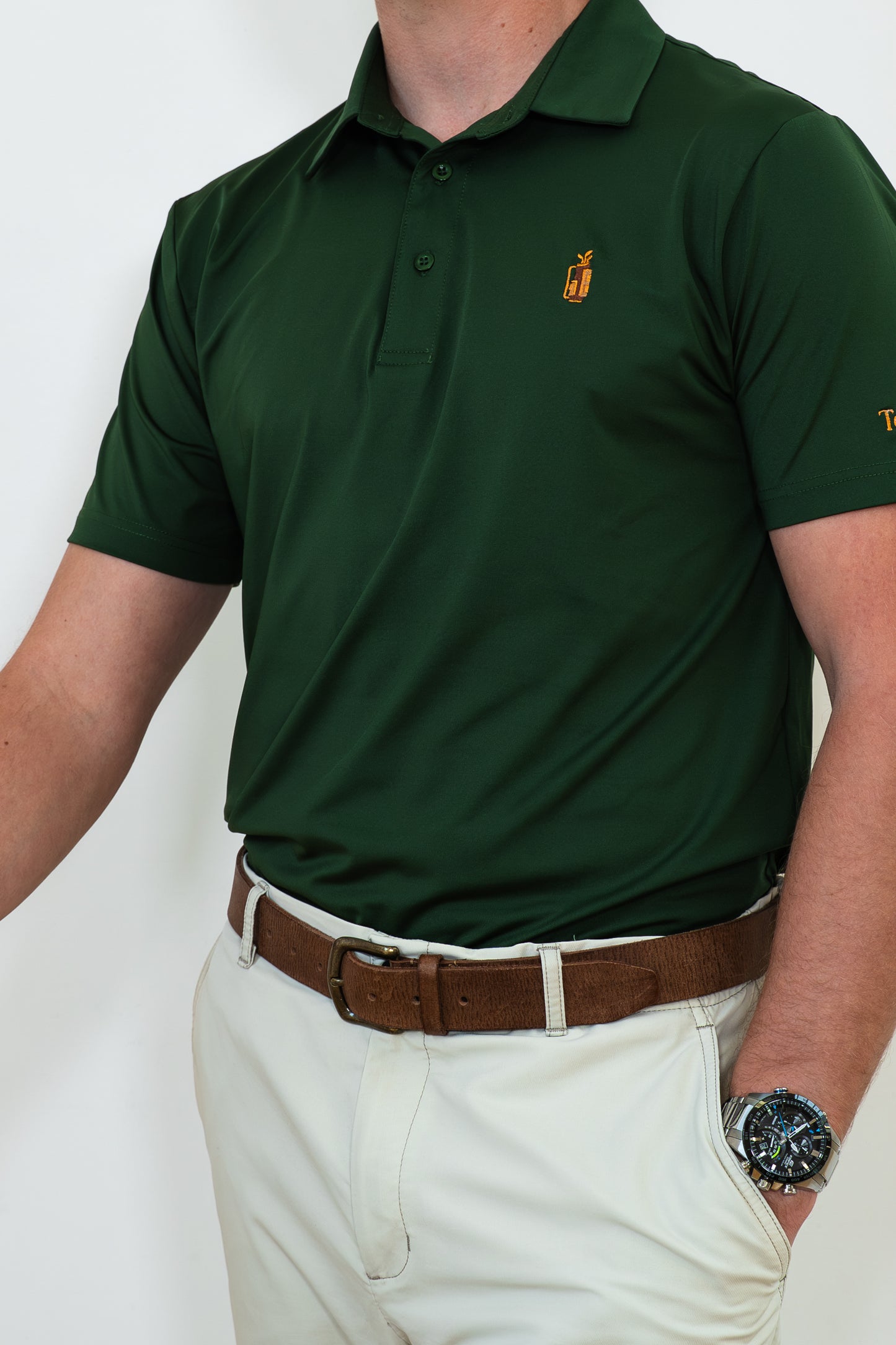 Dark Green Golf Polo