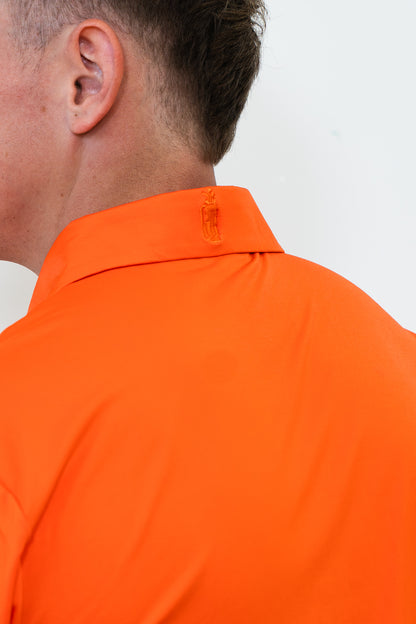 Sunset Orange Golf Polo